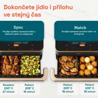 Cosori TF101S Dual blaze TwinFry 10l hozkovzdušná fritéza