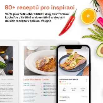Cosori P651 PREMIUM II Chef edition 6, 2l horkovzdušná fritéza