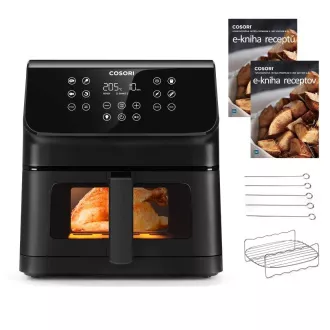 Cosori P653 PREMIUM II Plus Chef edition 6, 2l horkovzdušná fritéza, černá