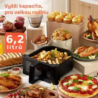 Cosori P653 PREMIUM II Plus Chef edition 6, 2l horkovzdušná fritéza, černá