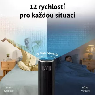 Levoit TempSense F362 DC Vortex Tower Fan - Automatický ventilátor