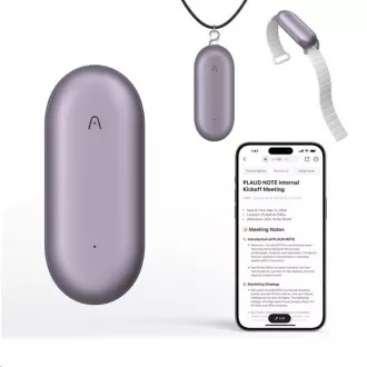 PLAUD Note Pin Purple - AI hlasový záznamník (2025)