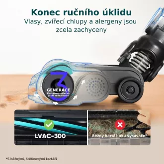Levoit LVAC-300 Plus 6v1 Aku Turbo Cyclone černý