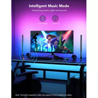 Govee Smart Gaming WiFi LED Panely + Smart Dual ovladač White