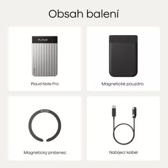 PLAUD Note PRO Silver - AI hlasový záznamník