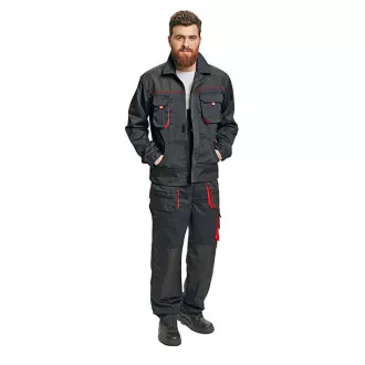 FF CARL BE-01-003 kalhoty bílá/šedá 48