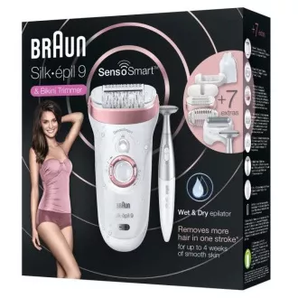Braun Silk-épil 9-890 Rose Gold epilátor, SensoSmart, suché a mokré holení, 2 rychlosti, masážní systém, dárková edice Braun Silk-épil 9-890 Rose Gold epilátor, SensoSmart, suché a mokré holení, 2 rychlosti, masážní systém, dárková edice