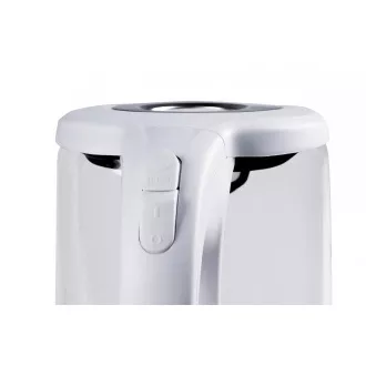 Orava VK-4017 W rychlovarná konvice, 2200 W, 1.7 l, skleněná, LED podsvícení, automatické vypnutí, bílá