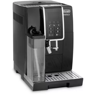 DeLonghi Dinamica ECAM 350.55.B automatický kávovar, 15 bar, vestavěný mlýnek, mléčný systém, zásobník na mletou kávu