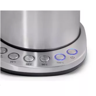 ORAVA Delux rychlovarná konvice, 2200 W, 1.7 l, regulace teploty, automatické vypnutí, nerez