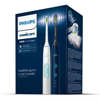 Philips Sonicare HX6851/34 elektrický zubní kartáček, sonický, 3 režimy, časovač, bílá a námořnická modrá Philips Sonicare HX6851/34 elektrický zubní kartáček, sonický, 3 režimy, časovač, bílá a námořnická modrá