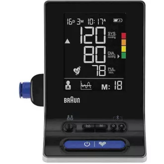 Braun ExactFit 5 CONNECT BUA6350 tlakoměr na paži, detekce arytmie, LCD displej, Bluetooth