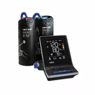 Braun ExactFit 5 CONNECT BUA6350 tlakoměr na paži, detekce arytmie, LCD displej, Bluetooth
