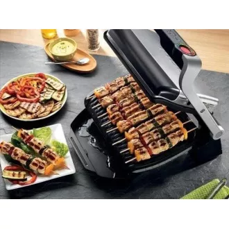 Tefal GC712D34 elektrický gril OptiGrill+ Inox, 2000 W, 6 programů, termostat, tác na šťávu, stříbrný / černý Tefal GC712D34 elektrický gril OptiGrill+ Inox, 2000 W, 6 programů, termostat, tác na šťávu, stříbrný / černý