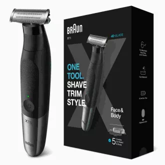 Braun Series X XT5100 zastřihávač vousů, akumulátorový, 5 nástavců, SkinGuard, vodotěsný, černý