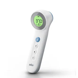 Braun BNT400WE bezkontaktní teploměr, Age Precision, tichý režim, podsvícený displej, bílý - Rozbalené