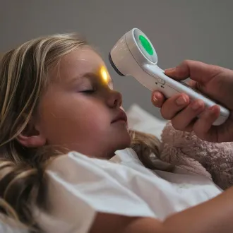 Braun BNT400WE bezkontaktní teploměr, Age Precision, tichý režim, podsvícený displej, bílý - Rozbalené