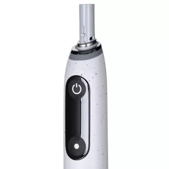 Oral-B iO 10 Stardust White elektrický zubní kartáček, magnetický, 7 režimů, displej, AI 3D sledování povrchu zubů, bílý