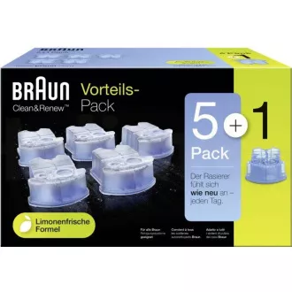 Braun CCR5+1 čístící náplně Braun CCR5+1 čístící náplně