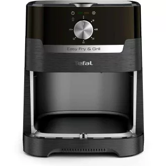 TEFAL EY501815 Easy Fry & Grill horkovzdušná fritéza, fritování a grilování, 4, 2 l, 1550 W, mechanické ovládání, černá