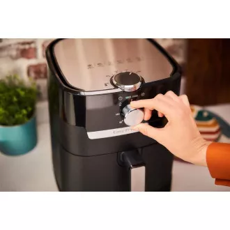 TEFAL EY501815 Easy Fry & Grill horkovzdušná fritéza, fritování a grilování, 4, 2 l, 1550 W, mechanické ovládání, černá
