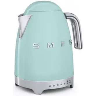 Smeg KLF04PGEU rychlovarná konvice, 1, 7 l (7 šálků), 2400 W, styl 50. let, řízení teploty, 7 programů, pastelově zelená