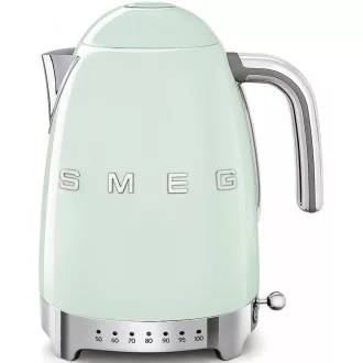 Smeg KLF04PGEU rychlovarná konvice, 1, 7 l (7 šálků), 2400 W, styl 50. let, řízení teploty, 7 programů, pastelově zelená