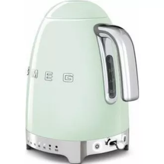 Smeg KLF04PGEU rychlovarná konvice, 1, 7 l (7 šálků), 2400 W, styl 50. let, řízení teploty, 7 programů, pastelově zelená