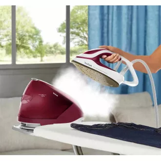 Tefal GV9220E0 Pro Express Protect žehlička, parní generátor, vertikální napařování, automatické vypínání, bordová
