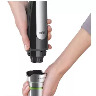 Braun MQ7000X tyčový mixér, 1000 W, drcení ledu, 2 nože, mixovací nádoba