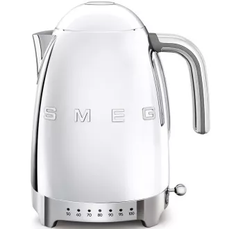 Smeg KLF04SSEU rychlovarná konvice, 1, 7 l (7 šálků), 2400 W, styl 50. let, řízení teploty, 7 programů, chromová Smeg KLF04SSEU rychlovarná konvice, 1, 7 l (7 šálků), 2400 W, styl 50. let, řízení teploty, 7 programů, chromová