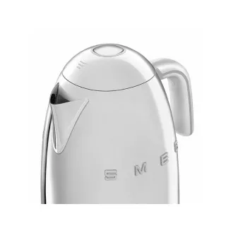 Smeg KLF04SSEU rychlovarná konvice, 1, 7 l (7 šálků), 2400 W, styl 50. let, řízení teploty, 7 programů, chromová Smeg KLF04SSEU rychlovarná konvice, 1, 7 l (7 šálků), 2400 W, styl 50. let, řízení teploty, 7 programů, chromová