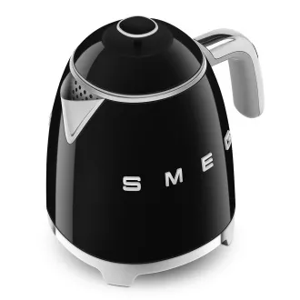 Smeg KLF05BLEU mini rychlovarná konvice, 0, 8 l / 3 šálky, 1400 W, styl 50. let, černá