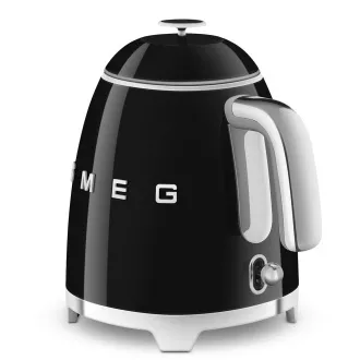 Smeg KLF05BLEU mini rychlovarná konvice, 0, 8 l / 3 šálky, 1400 W, styl 50. let, černá