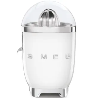Smeg CJF11WHEU citrusový odšťavňovač, 70 W, manuální tlak, univerzální kužel z nerezové oceli, bílý