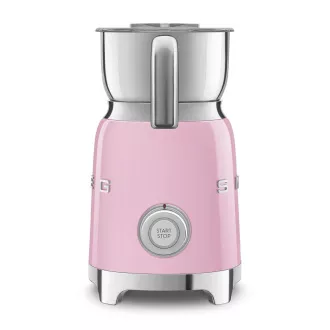 Smeg MFF11PKEU, napěňovač mléka, 500 W, 600 ml / 2, 5 šálku, horká čokoláda / mléko, lehká pěna, růžový