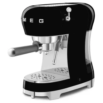 Smeg ECF02BLEU kávovar na espresso, pákový, 1350 W, 15 bar, termoblok, pasivní ohřívač šálků, černý Smeg ECF02BLEU kávovar na espresso, pákový, 1350 W, 15 bar, termoblok, pasivní ohřívač šálků, černý