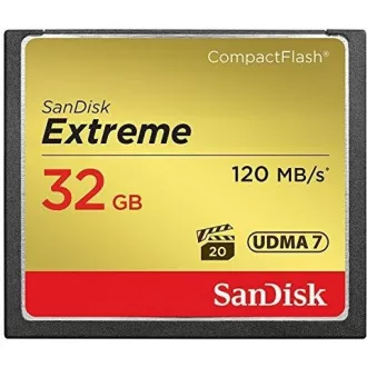 SanDisk Compact Flash 32GB Extreme (R:120/W:85 MB/s) UDMA7