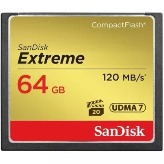 SanDisk Compact Flash 64GB Extreme (R:120/W:85 MB/s) UDMA7