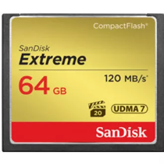 SanDisk Compact Flash 64GB Extreme (R:120/W:85 MB/s) UDMA7