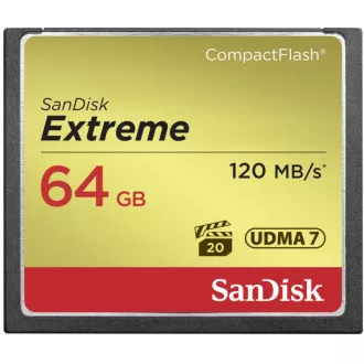 SanDisk Compact Flash 64GB Extreme (R:120/W:85 MB/s) UDMA7