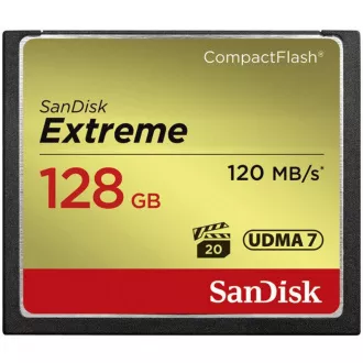 SanDisk Compact Flash Card 128GB Extreme (R:120/W:85 MB/s UDMA7) SanDisk Compact Flash Card 128GB Extreme (R:120/W:85 MB/s UDMA7)