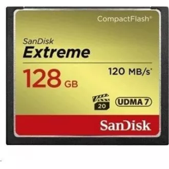 SanDisk Compact Flash Card 128GB Extreme (R:120/W:85 MB/s UDMA7) SanDisk Compact Flash Card 128GB Extreme (R:120/W:85 MB/s UDMA7)