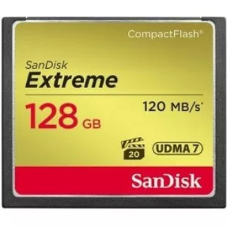 SanDisk Compact Flash Card 128GB Extreme (R:120/W:85 MB/s UDMA7) SanDisk Compact Flash Card 128GB Extreme (R:120/W:85 MB/s UDMA7)