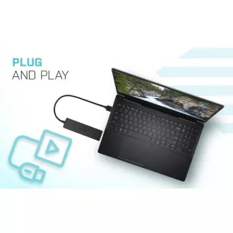 i-tec USB-C 3.1 Slim 3-portový HUB + RJ-45