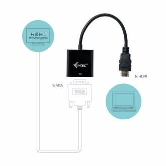 i-tec HDMI na VGA kabel adaptér