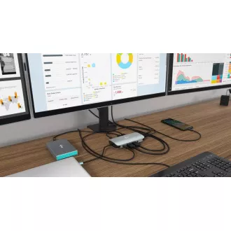 i-tec USB-C Metal Nano 3x Display Docking Station, Power Delivery 100 W