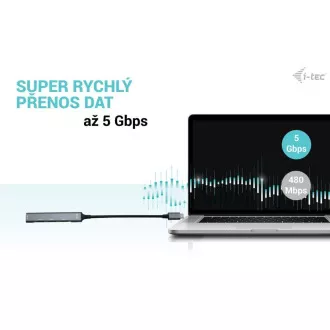 i-tec USB-C Metal HUB 1x USB 3.0 + 3x USB 2.0