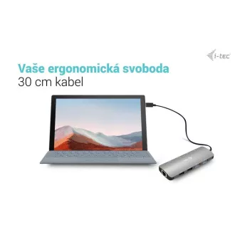 i-tec USB-C Metal Nano 2x HDMI Docking Station, PD 100W