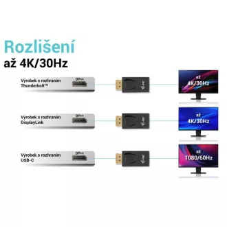 i-tec Passive DisplayPort to HDMI Adapter (max 4K/30Hz)